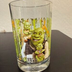 Shrek McDonalds Anchor Hocking Glass 2010 Shrek Forever After DreamWorks